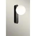 Væglampe PERLINA WALL USB-C med USB tilslutning, CCT Switch, med touch-dæmper IP20, sort dæmpbar