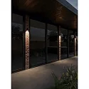 LEDS C4 Væglampe EKO SINGLE EMISSION STANDARD LED down, 1-flamme, stiv IP66, sort dæmpbar