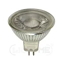 LED MR16 glass reflector lamp, 12V AC/DC, GU5.3, 5W 3000K 345lm 38°