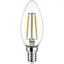 LED Filament Lamp Candle C35, E14, 2,5W, 2700K, 250lm