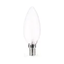 LED candle shape filament C35, E14, 4.5W 2700K 470lm, frosted