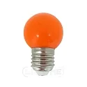 Decorative LED Mini-Globe G45, IP44, E27, 1W orange / frosted