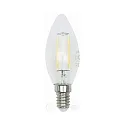 LED candle shape filament C37, E14, 4.5W 2700K 470lm, dimmable