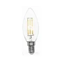 LED candle shape filament C35, E14, 4.5W 4000K 470lm