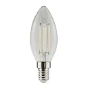 Glødepære kerteformet WHITE C35 E14 4,5W 810lm 4000K 320° CRI 80-89 