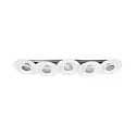 Ceiling luminaire NIKKI 5-flame, incl. 5x GU10 5W 2700K 350lm (3-StepDim), silver grey / satined