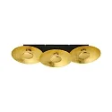 Ceiling luminaire GOLDINO, 3-flame, incl. 3x GU10 5W 2700K 350lm (3-StepDim), gold / black