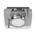 Loftlampe CHROMIA 1-flamme, dæmpbar GU10, chrom, satin dæmpbar