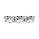 Loftlampe CHROMIA 3-flammer, dæmpbar GU10, chrom, satin dæmpbar