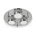 Loftlampe CHROMIA 3-flammer, dæmpbar GU10, chrom, satin dæmpbar