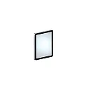 Spejllampe DONNA LED firkantet, CCT Switch GX53 IP44, chrom 