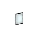 Spejllampe DONNA LED firkantet, CCT Switch GX53 IP44, sølv 