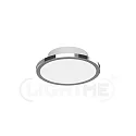 LightMe Loftlampe AQUA DISK-1 / 147MM 1-flamme, CCT Switch, omskiftelig GX53 IP44, chrom, blank 