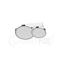 Loftlampe AQUA DISK-2 2-flammer, CCT Switch, omskiftelig GU10 IP44, chrom, blank 