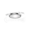 Indbygnings loftlampe AQUA PLANO Ø 11.2CM CCT Switch, sæt med 3, omskiftelig GX53 IP44, chrom 