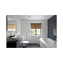 Indbygnings loftlampe AQUA PLANO Ø 14.7CM stiv, CCT Switch, omskiftelig GX53 IP44, sølv 