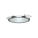 Indbygnings loftlampe AQUA PLANO Ø 14.7CM stiv, CCT Switch, omskiftelig GX53 IP44, sølv 