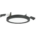 ceiling recessed luminaire AQUA PLANO Ø 14.7CM rigid, CCT Switch, switchable GX53 IP44, black 