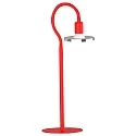 LED Bordlampe SIMPLESSA, 5W, GU10, 2700K, 350lm, chrom/rød