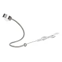 Bordlampe POWERLENS SNAKE bøjelig GX53 IP20, mat, satin, titan
