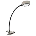Klemmelampe POWERLENS FLEX bøjelig GX53 IP20, mat, satin, titan