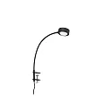 Bordlampe POWERLENS FLEX bøjelig GX53 IP20, satin, sort mat