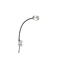 LightMe Bordlampe POWERLENS FLEX bøjelig GX53 IP20, mat, satin, titan