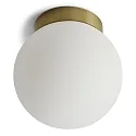 Væg- og Loftlampe PALLA SINGLE IP44, messing dæmpbar