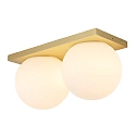 Væg- og Loftlampe PALLA DOUBLE IP20, messing dæmpbar