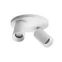 Loftlampe SPOTON CIRCLE 2 2-flammer GU10 IP20, hvid
