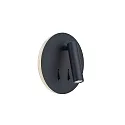 Væglampe CIRCLE LED IP20, sort 