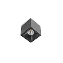 ceiling luminaire SQUARE CEILING LED IP20, black dimmable