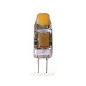LED pin base lamp, 12V AC, G4, 1.2W 2800K 100lm