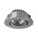 Recessed LED spot RICO DTW HR, IP44, 6W 1800-3000K 500lm 36°, CRi> 90, swiveling, dim2warm, brushed nickel