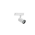 3-phase spot MARCO 2 MIDI DBT swivelling, rotatable IP20, powder coated, transparent, white 