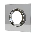 Indbygnings loftlampe DECOCLIC 68MM / GU10 + GU5.3 firkantet, svingbar GU10 IP20, chrom, blank dæmpbar