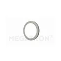 Magnetic decoring COVER UP for LED ceiling luminaire PANO DIM CCT ROUND, brushed steel, for Ø 14cm (MT76110)
