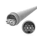 Megatron lineært lampe TIBIA 30W-120CM / 830-65 CCT Switch, slagfast, omskiftelig, kablet gennem IP65