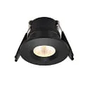 Indbygnings loftlampe LED MINI SPOT 30R 350MA flad, stiv, omskiftelig IP20, sort dæmpbar