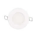 Indbygget downlight LED PANEL FLAT 85 R SCCT MP rund, CCT Switch, omskiftelig, multipower IP44, hvid 
