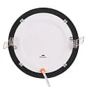 recessed downlight LED PANEL FLAT 145 R SCCT DIM C round, CCT Switch IP44, black dimmable