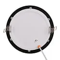 recessed downlight LED PANEL FLAT 170 R SCCT DIM C round, CCT Switch IP44, black dimmable