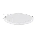 Indbygget downlight LED PANEL FLAT 300 R 830 350MA PRISM rund, UGR < 19, ekskl. strømforsyning IP20, mat, titan dæmpbar