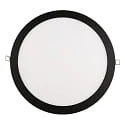 recessed downlight LED PANEL FLAT 300 R SCCT DIM C round, CCT Switch IP44, black dimmable