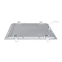 nobilé recessed downlight LED PANEL FLAT 300 Q 830 350MA PRISM square, UGR < 19, excl. LED driver IP20, mat, titanium dimmable