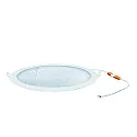 Indbygget downlight LED PANEL FLAT 300 R SCCT 350MA PRISM rund, CCT Switch, UGR < 19, ekskl. strømforsyning IP20, sort dæmpbar