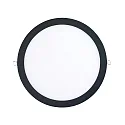 recessed downlight LED PANEL FLAT 300 R SCCT 350MA PRISM round, CCT Switch, UGR < 19, excl. LED driver IP20, black dimmable