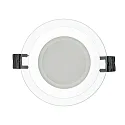 LED panel GLASS PANEL 100 R dimmable, dimmable 5W 340lm 3000K 120° 120° CRI >80