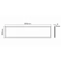 nobilé LED Indbygningslampe LED PANEL FLAT R2, aluminium, 40W 3000K, dæmpbar 1-10V, med driftsindretningen