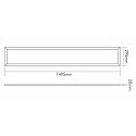 nobilé LED panel LED PANEL R3SP til VDU-arbejdsstation, DALI styrbar, dæmpbar, UGR < 19, dæmpbar 40W 5700lm 4000K 90° 90° CRI >80
